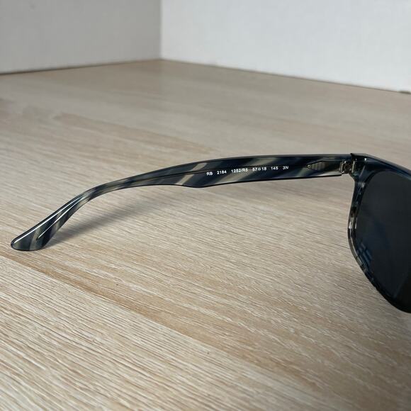 Ray-Ban RB2184 1252/R5 Sunglasses Gray Blue Translucent 57-18-145 Blue Lens READ main image 7